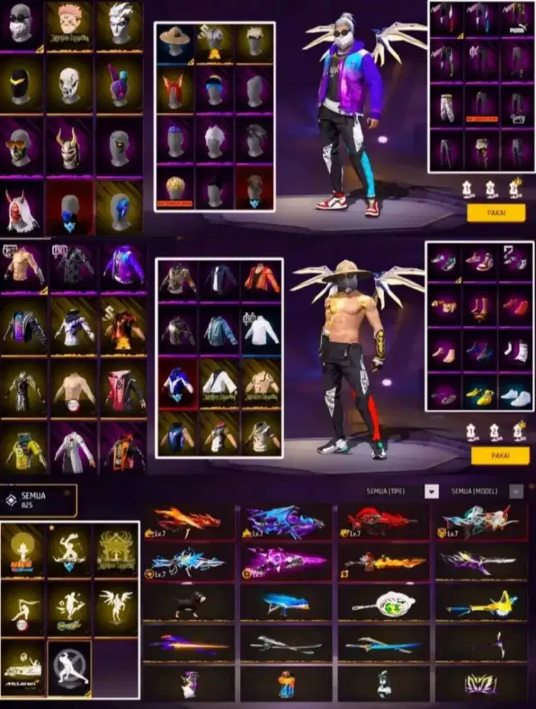 Jual akun free fire Sultan old terbaru