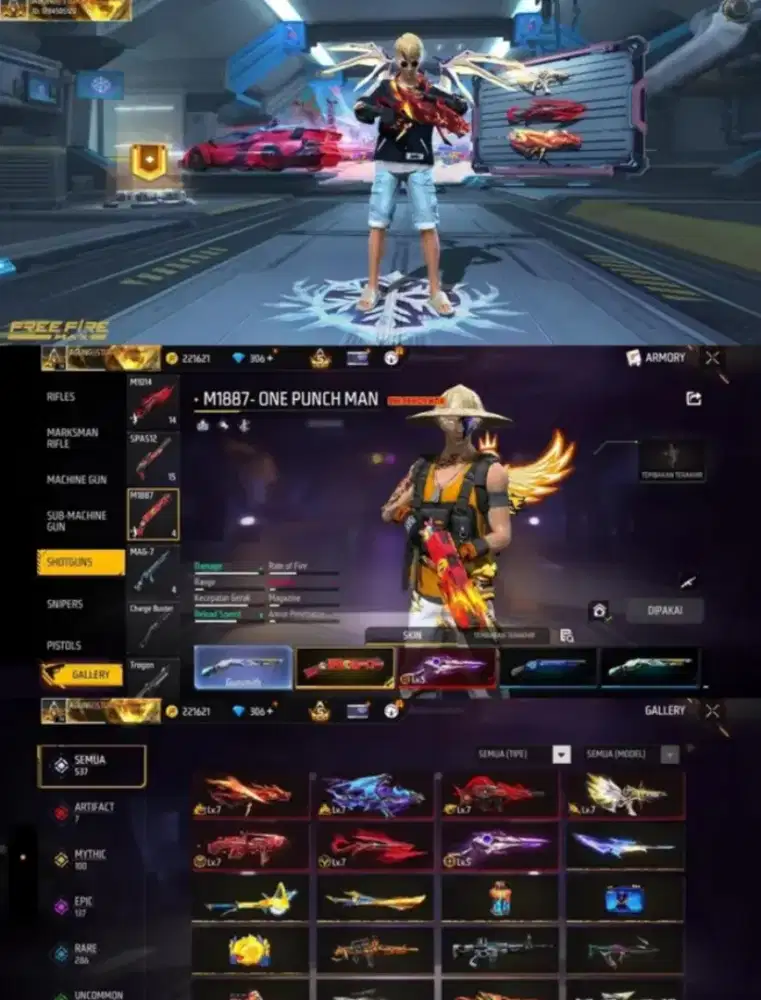 Jual akun free fire Sultan old terbaru terlaris