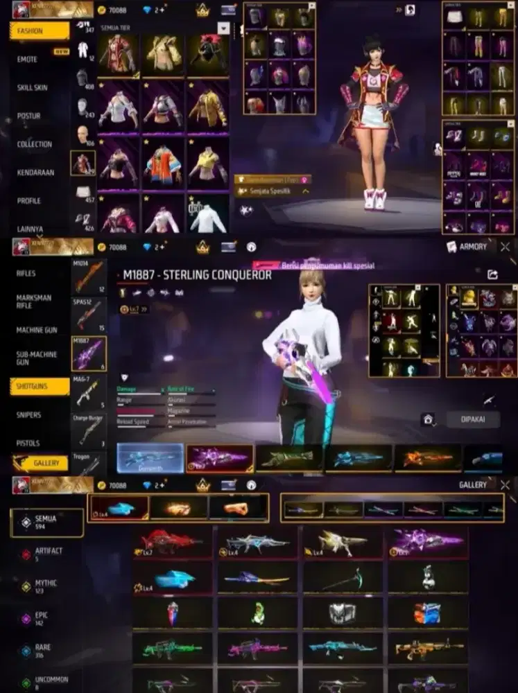 Jual akun free fire Sultan old terbaru terlaris terbaru terlaris