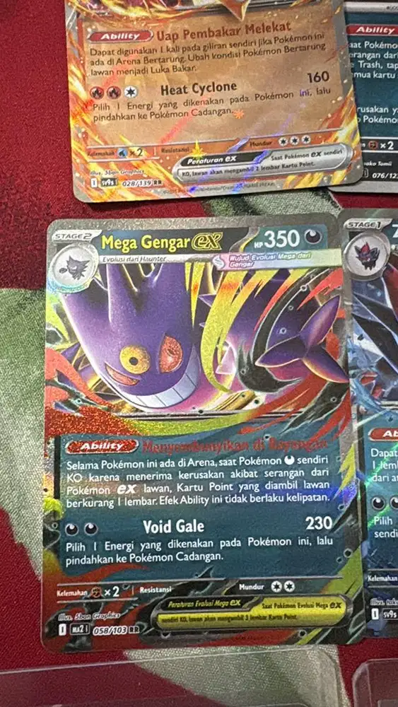 kartu pokemon mega gengar RR