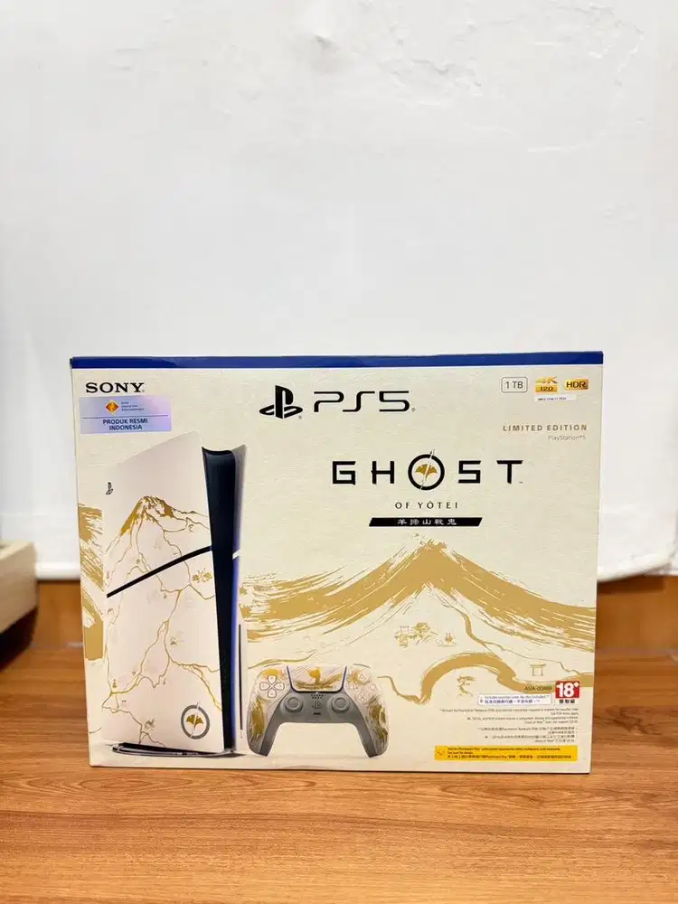 PS5 SLIM DISC GHOST OF YOTEI EDITION - BNIB SEGEL RESMI SONY INDONESIA