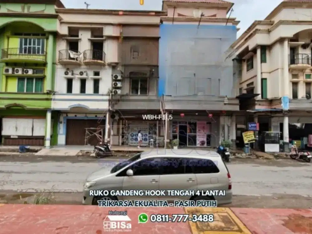 Ruko Gandeng Hook 4 Lantai Bisnis Homestay Pasir Putih