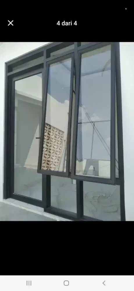 Kusen aluminium pintu jendela 1 paket hrg sama pasang 4,9 jt / paket
