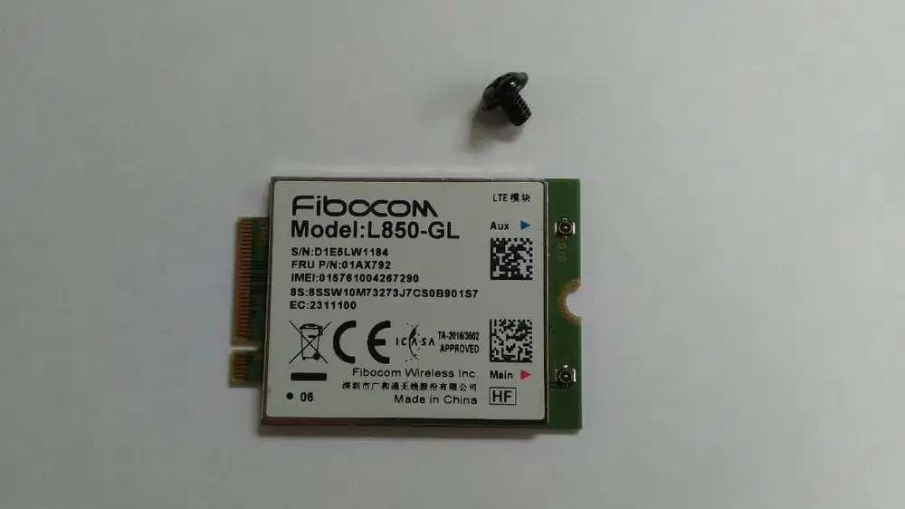 Fibocom L850-GL WWAN Card Lenovo Thinkpad T480