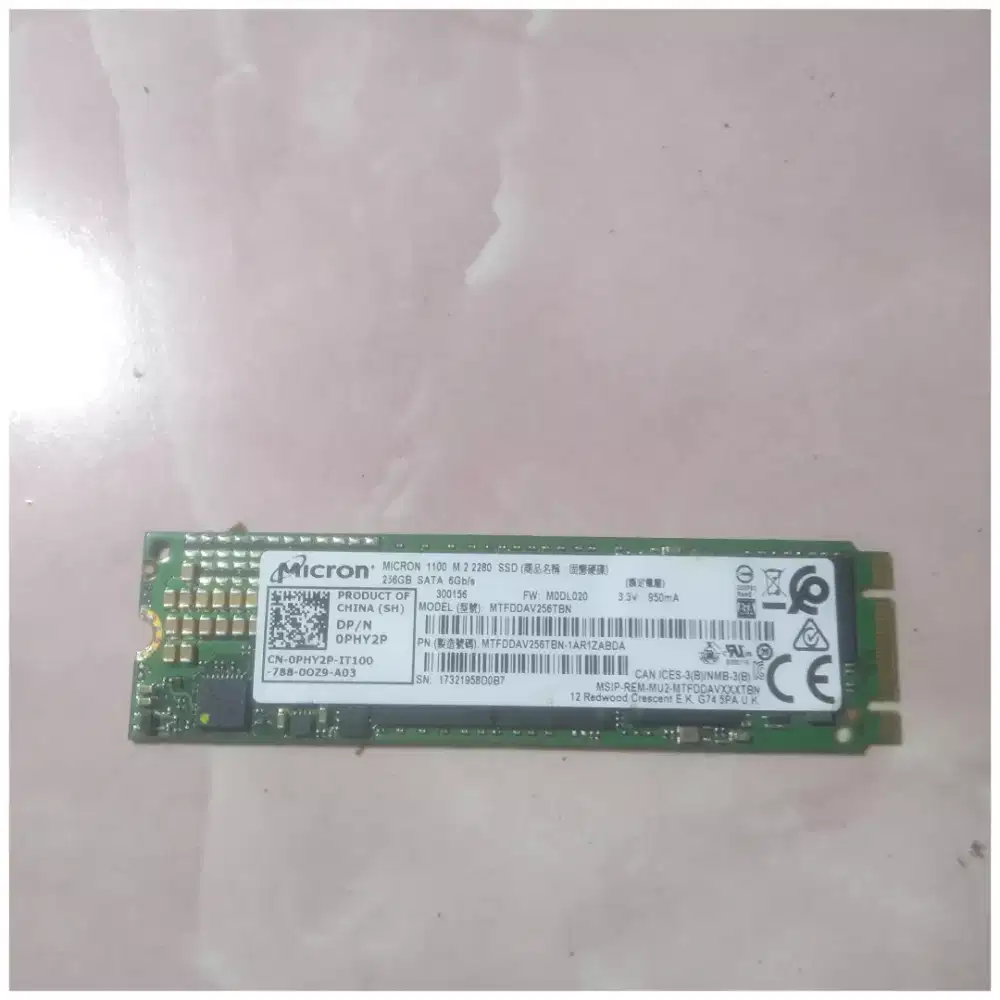 Ssd m2 sata 256gb