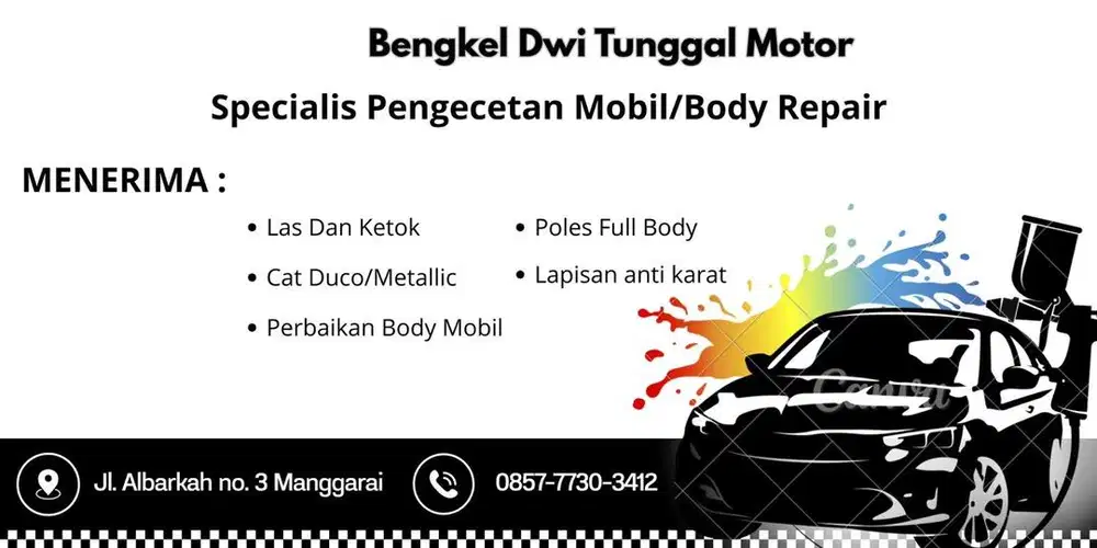 Bengkel pengecetan mobil / body ripeir