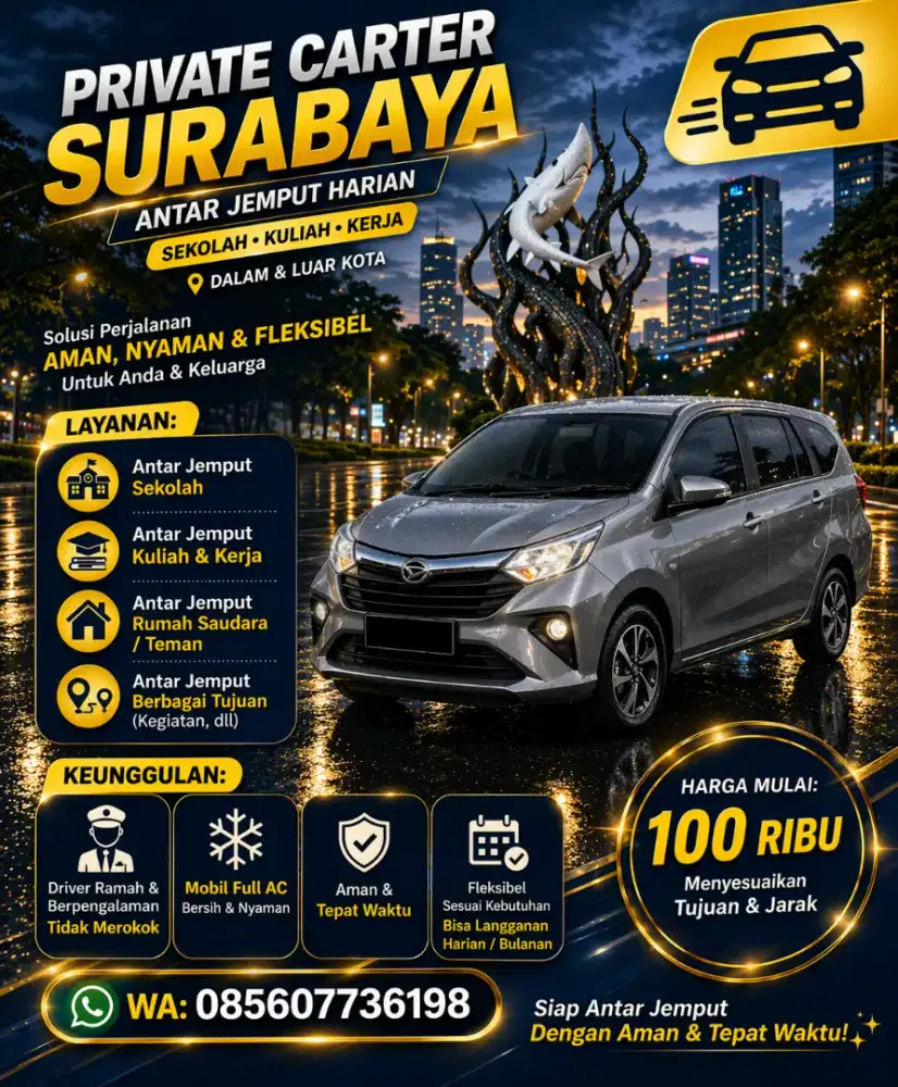 Antar jemput sekolah & kerja surabaya