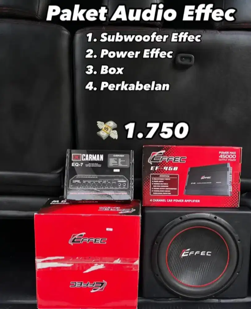 Satu paket audio mobil murah