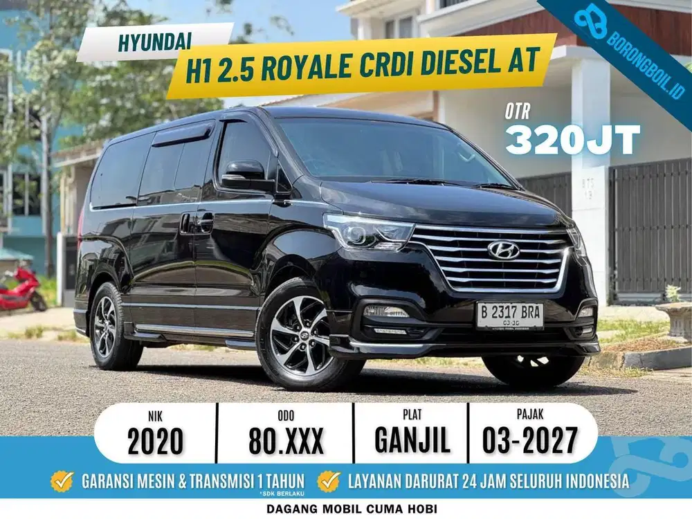 HYUNDAI H1 2.5 ROYALE DIESEL CRDI AT 2020 HITAM RECORD SERVICE