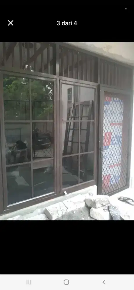 Kusen pintu espanda jendela aluminium 1 paket harga 6,9 jt sesuai foto