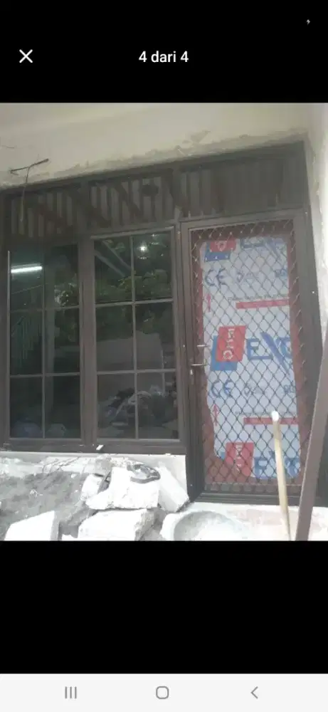 Kusen aluminium pintu espanda jendela 1 set harga 6,9 jt / paket