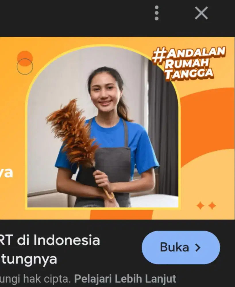 Asisten RT freelance (tdk menginap hanya 4jam /hr)