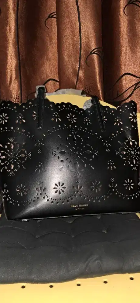 Tas tote bag kate spade hitam baru