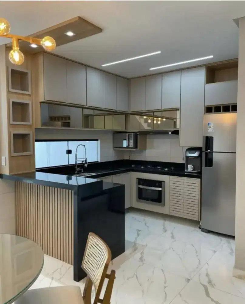 Kitchen set, kamar set, interior custom, isi koa kosan, apartemen,