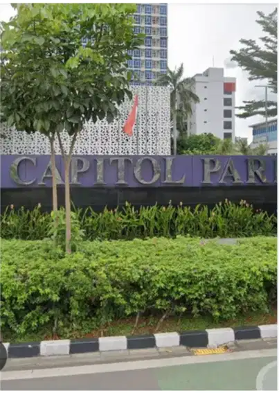 Disewakan Apartment Capitol Park Residence type studio tower Saphire