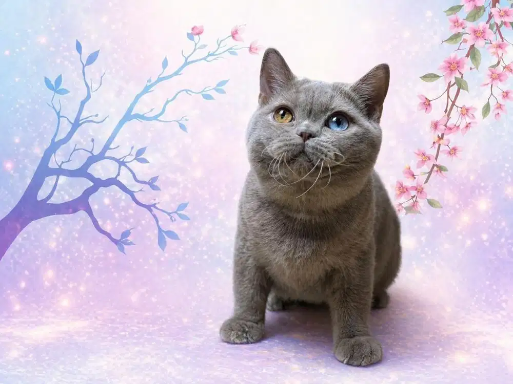 Kucing BSH Betina Odd eyes Fawn TICA