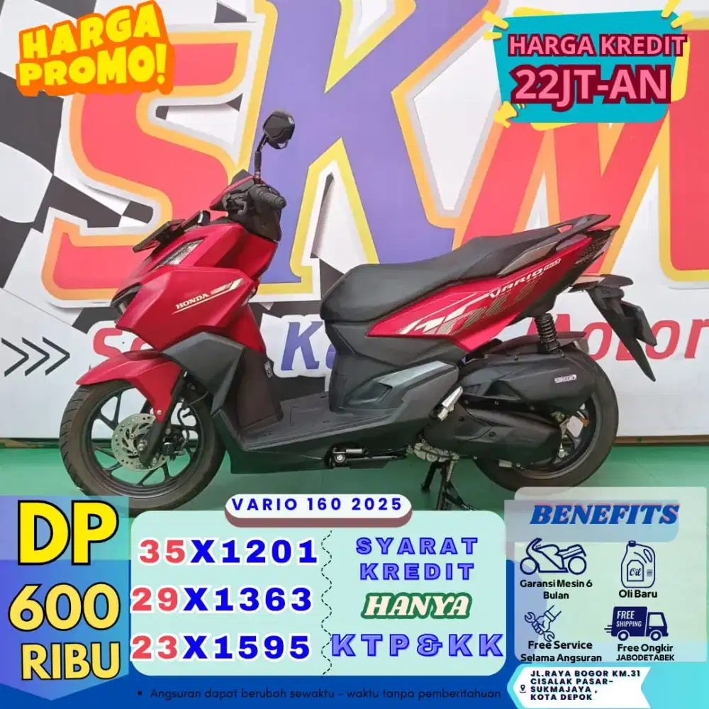 Proses kredit secepat kilat Honda Vario160 2025 cash&credit