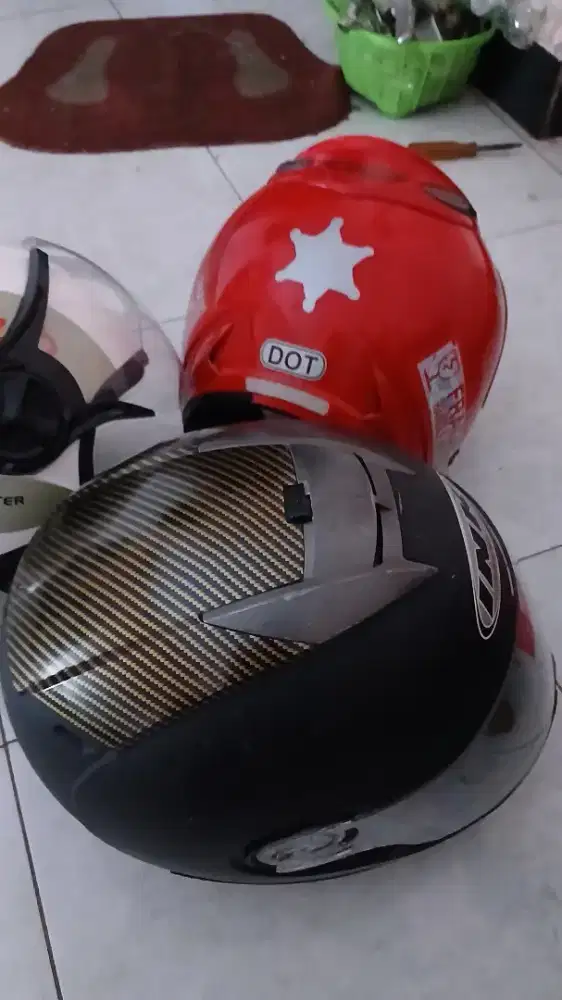 Helm Murah SNI like New 95% Wangi terwat kaca Bening Touring siap