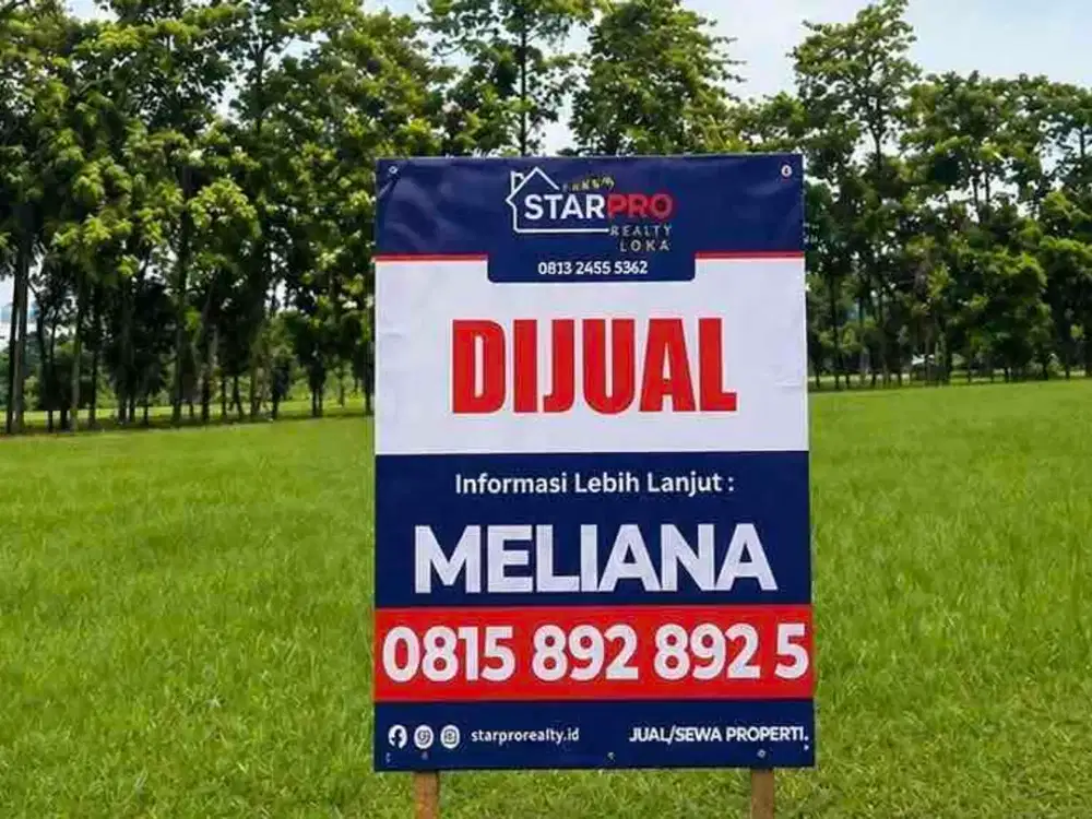 Rare! Kavling 1.403m² Bukit Golf BSD – Lebar 35m, Lokasi Elite & Siap Bangun