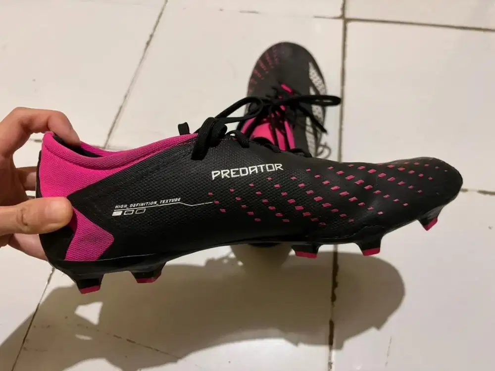 Adidas Predator Black Pink 45 sepatu bola