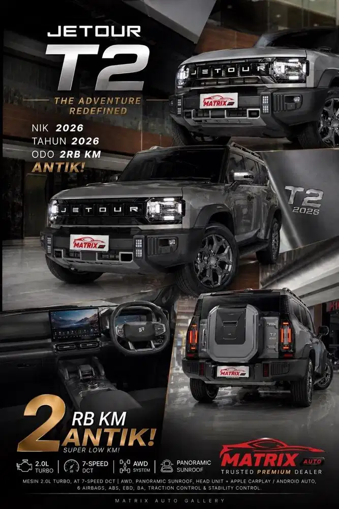 JETOUR T2 2026! KM SUPER LOW! JETOUR! T2! ANTIK