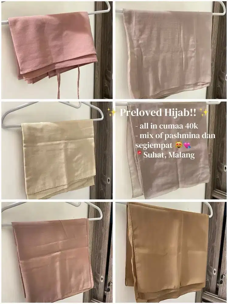 Preloved Hijab 40k get 6