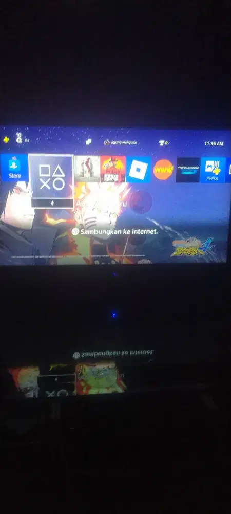 ps 4 slim original + 2 bd