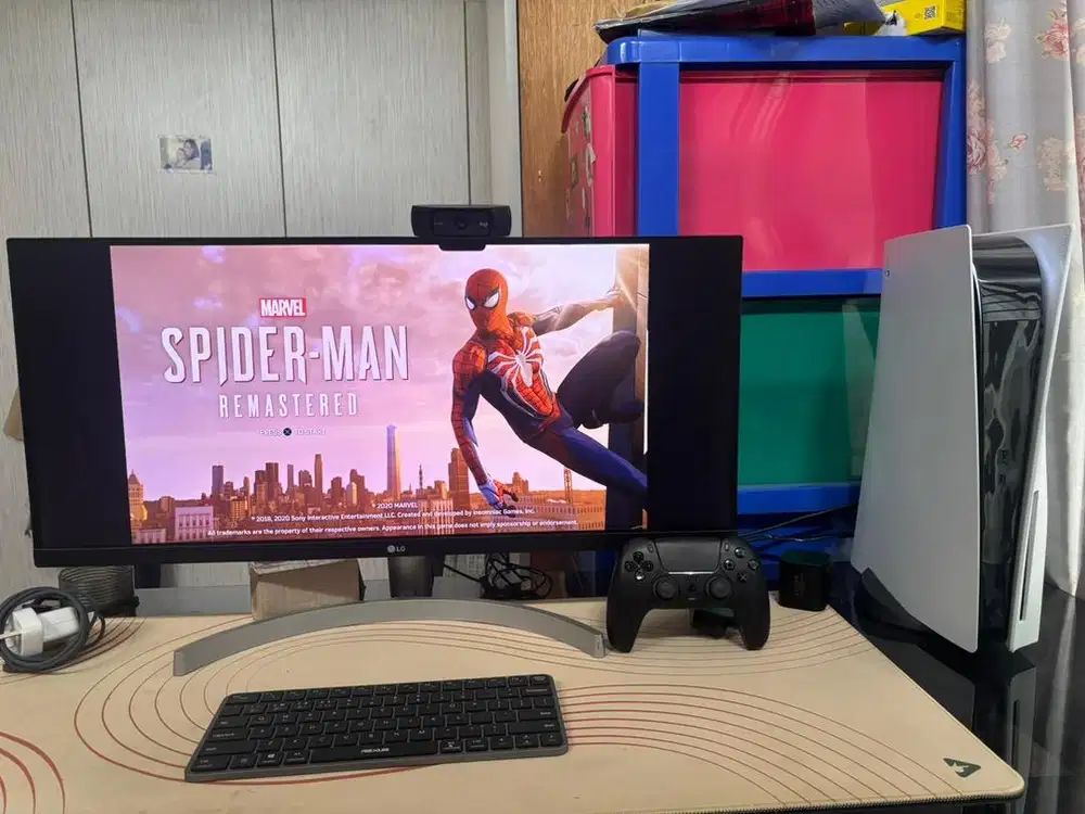 PS5 Fat (Disc) 825 GB+ Monitor Ultrawide(speaker) Free PSN Plus Deluxe