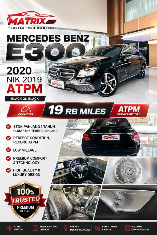 Mercedes benz E300 2019! km super low! E300! Mercy e300! E300! ANTIK