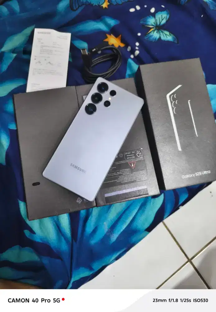 SAMSUNG S25 ULTRA SEIN RAM 12/1TB FULLSET MULUS LIKENEW NO MINUS