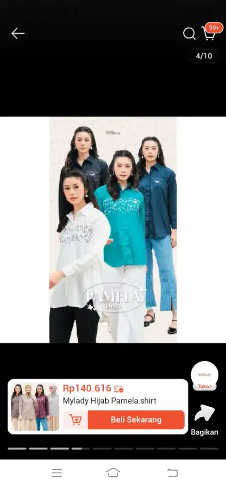 Preloved mylady Pamela putih