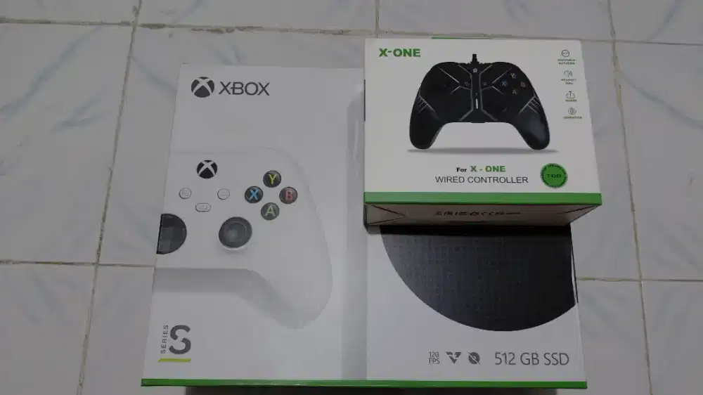 Xbox Series S mulus (+ipega battery, +krisbow steker converter)