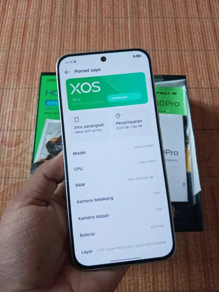 INFINIX HOT 60 PRO RAM 8/256