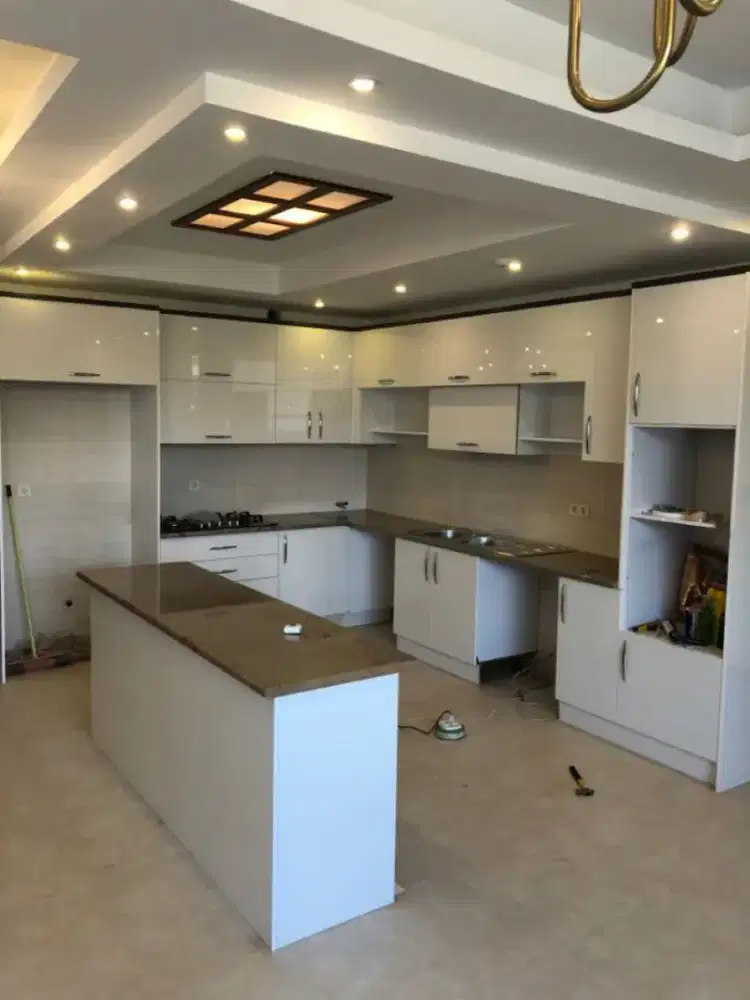 Kitchen set, kamar set, lemari, backdrop tv, isi rumah, isi kantor.