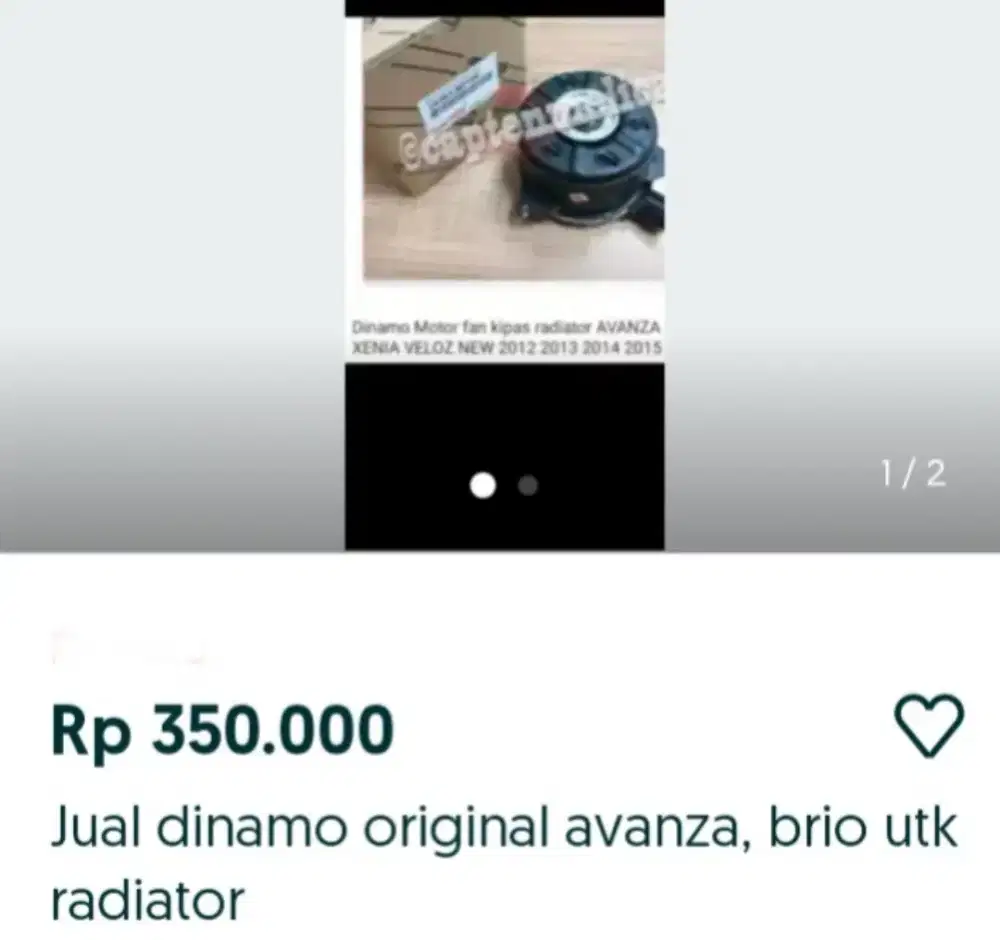 Fan Radiator dan avanza   brio dll