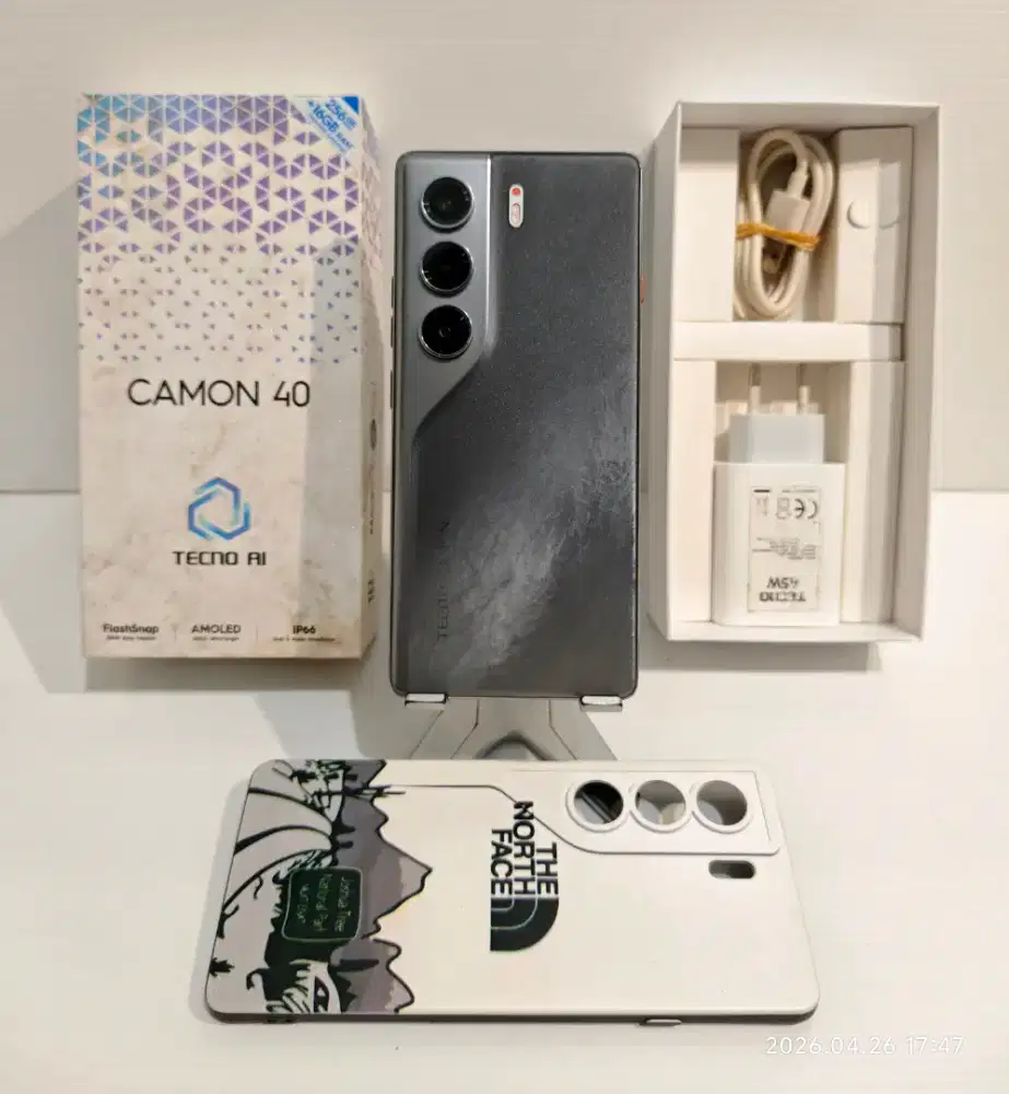Tecno Camon 40 4G NFC 8/256 Gb Mulus 97% Resmi 21 Juni 2026 bisa TT/BT