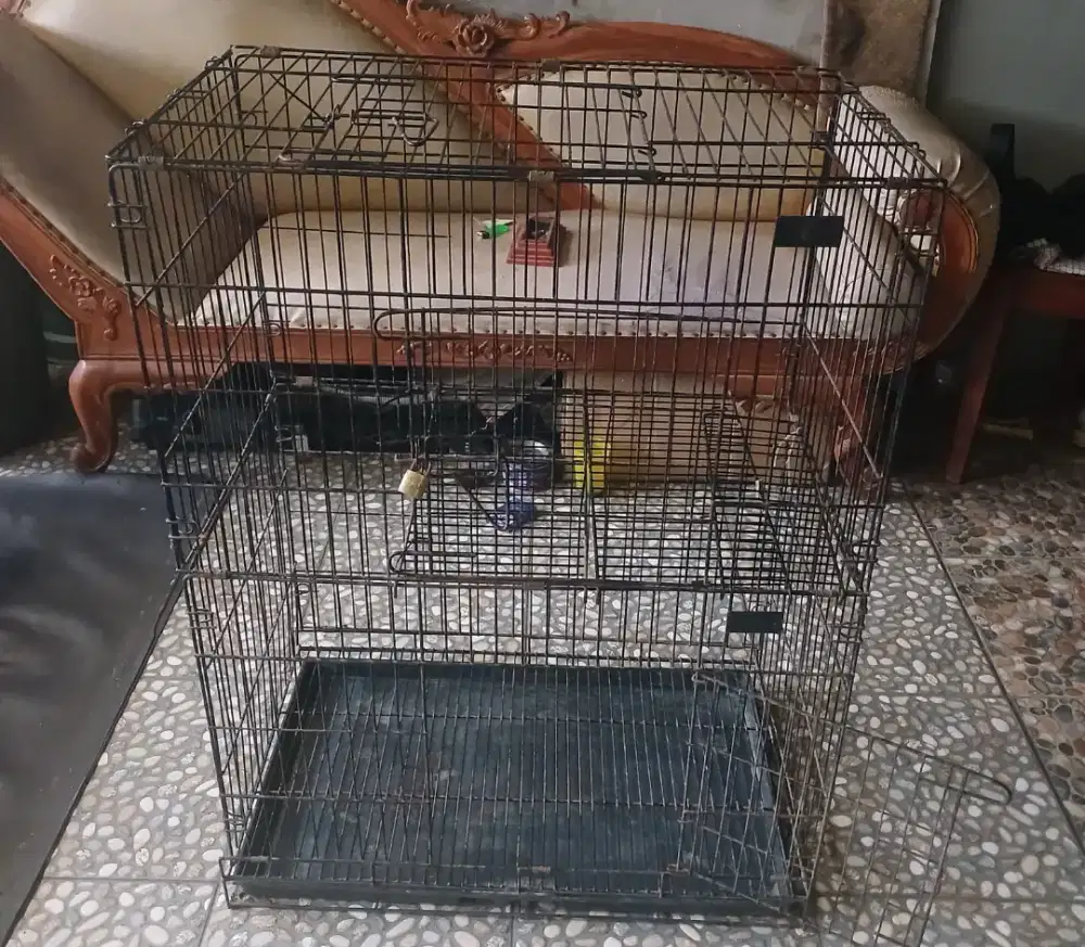 Kandang besi 2 susun