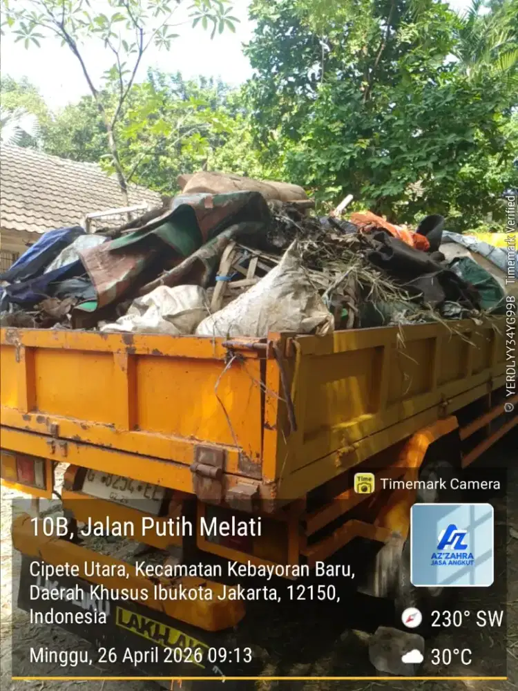 Jasa buang puing dam truk dan engkel