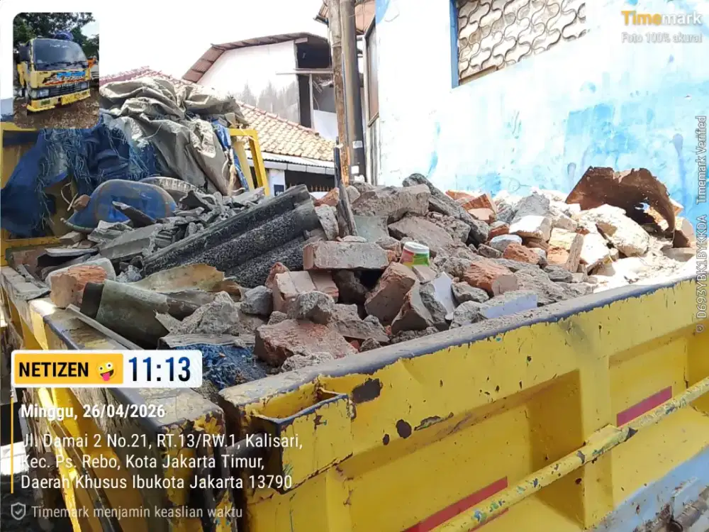 Jasa buang puing murah