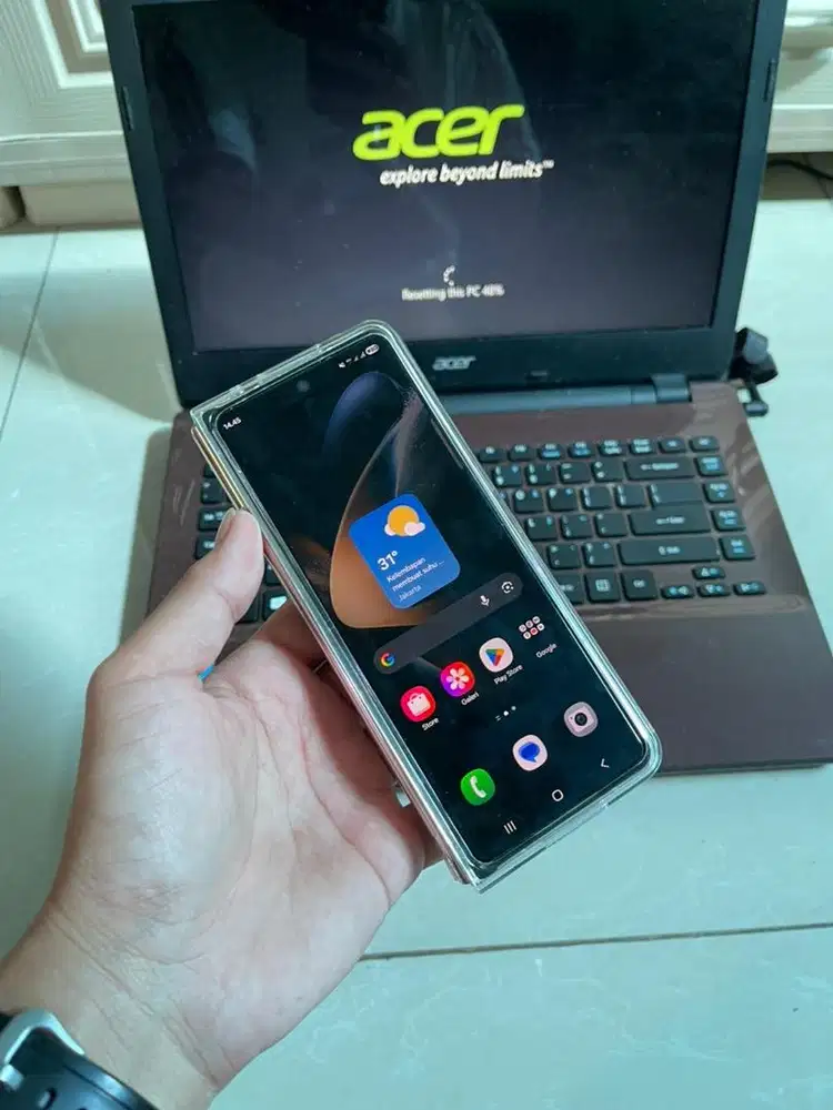 Samsung Z Fold 4 Fullset Ori siap pakai