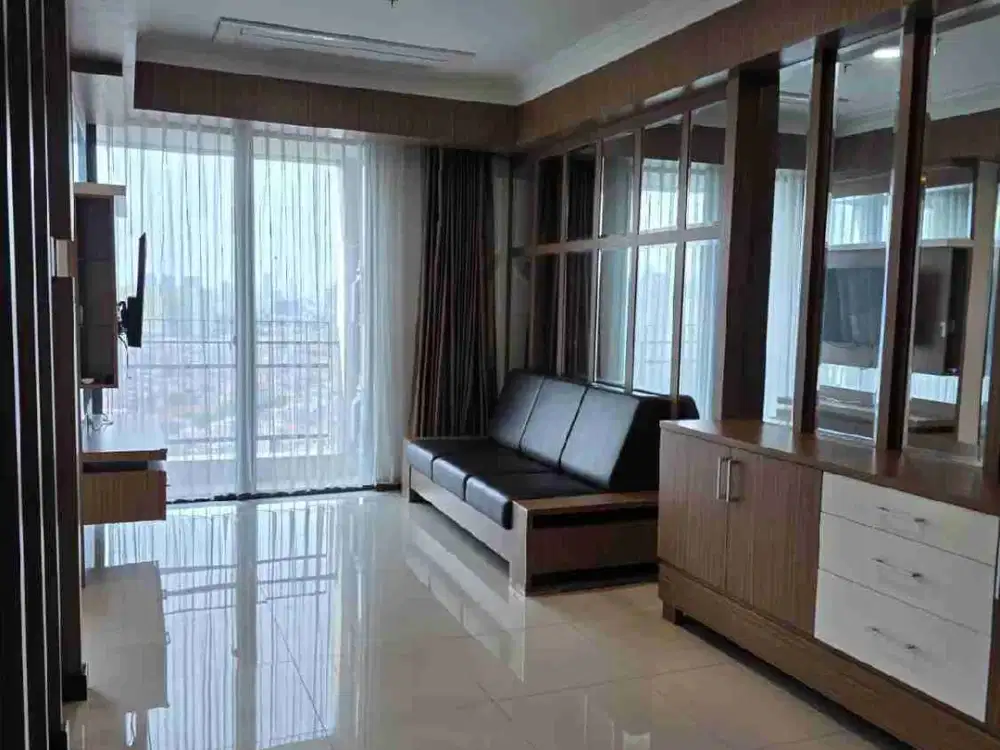 Dijual apartemen Casa Grande 2 BR fully furnished luas connect mall kokas
