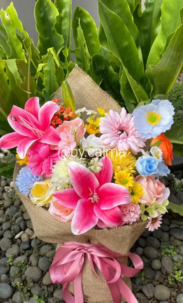 Promo buket bunga artificial