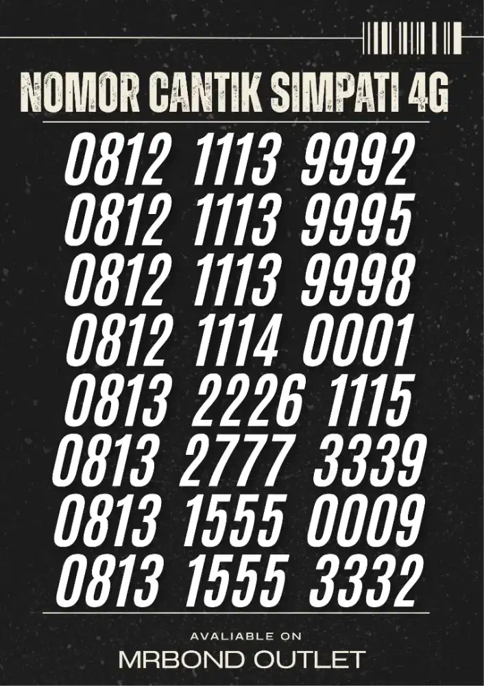 NOMOR CANTIK SIMPATI DOUBLE TRIPLE SERIES