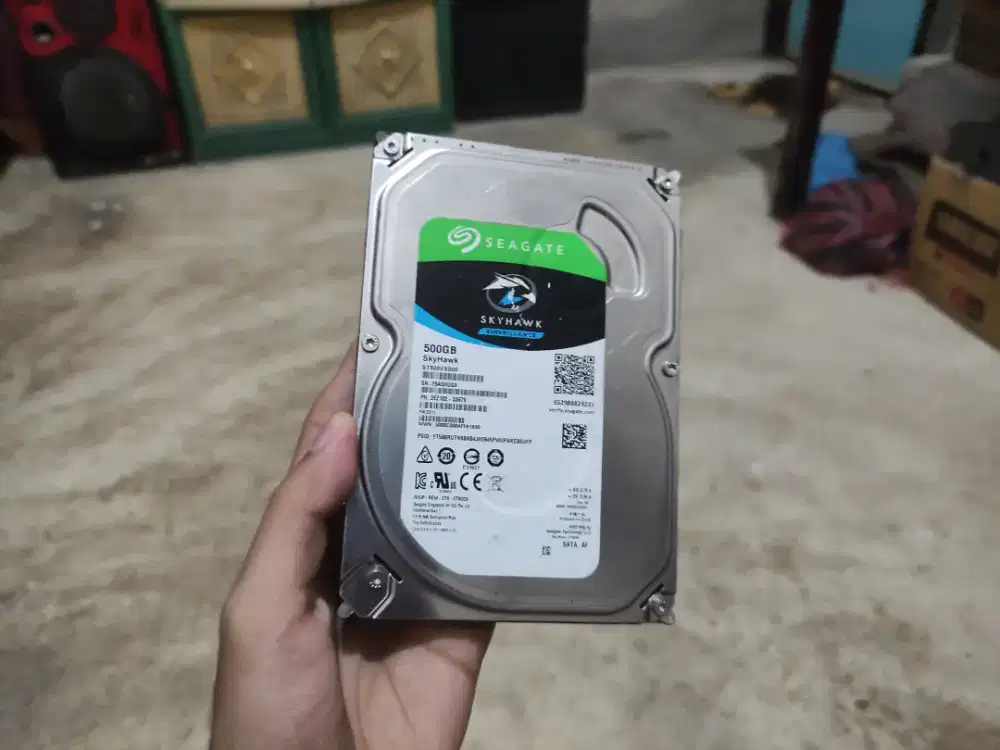 Hdd/hardisk 3,5 inch komputer/pc, cctv, seagate 500gb, sentinel 100%