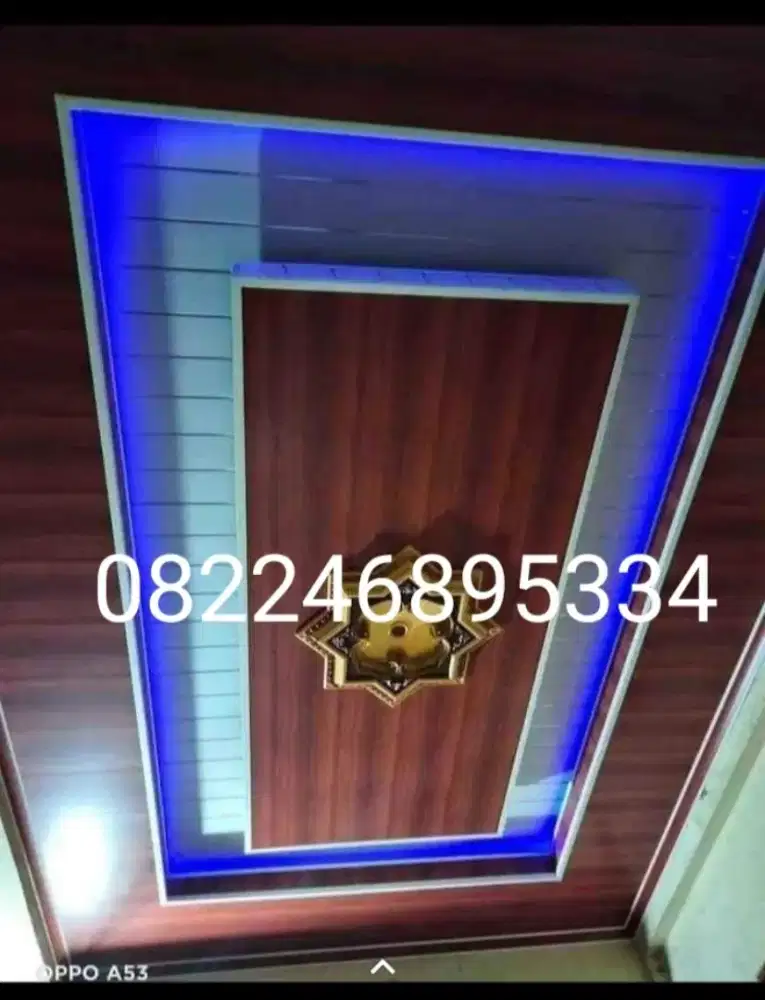 Plafon PVC dan atap baja ringan tanpa DP