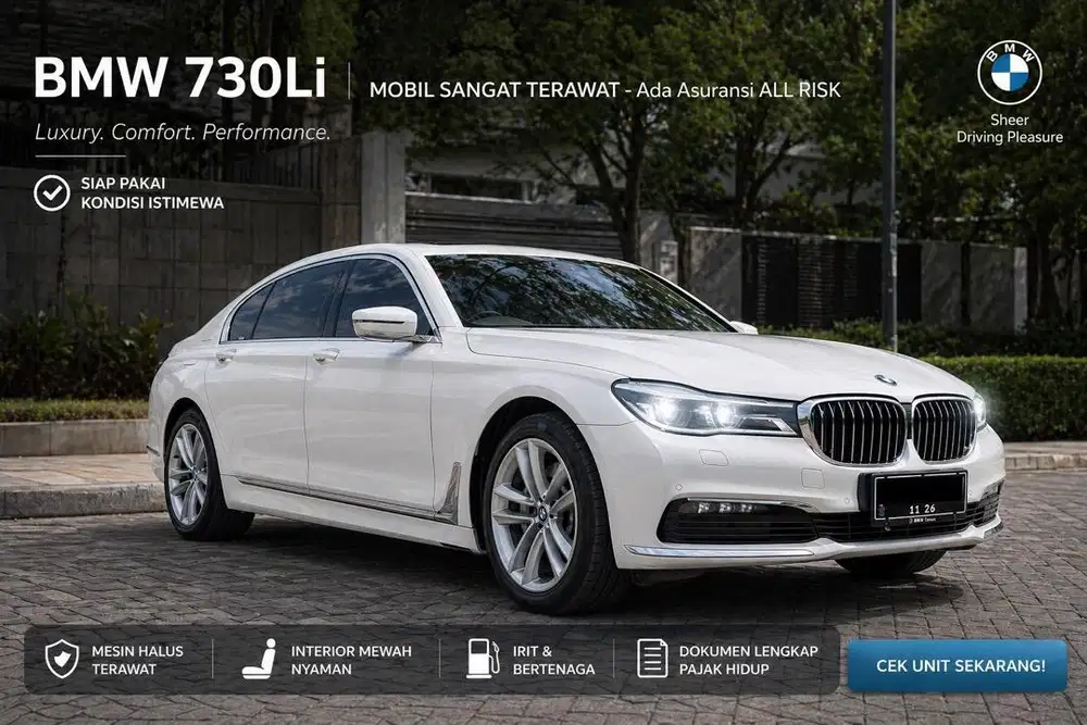 Termurah ! BMW G12 730Li Luxury ( Kondisi Siap Pakai SANGAT TERAWAT )