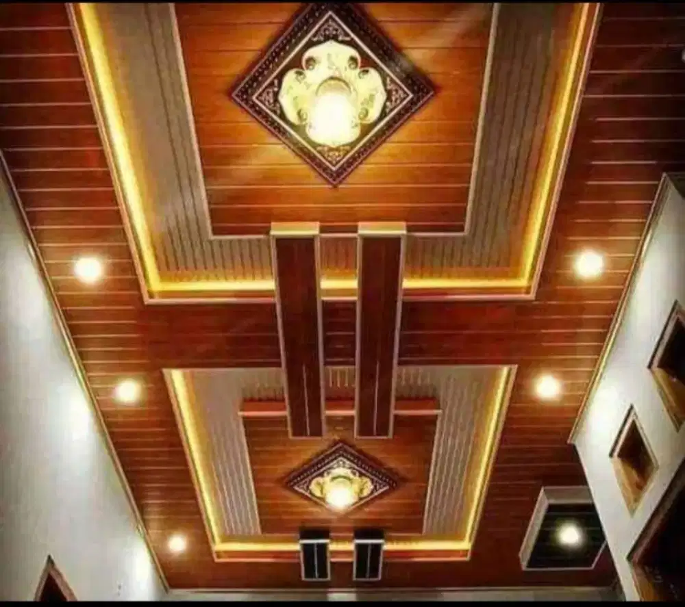 Plafon PVC dan atap baja ringan tanpa DP