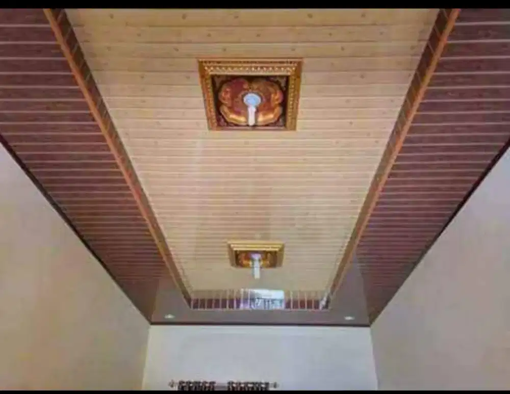 Plafon PVC dan atap baja ringan tanpa DP