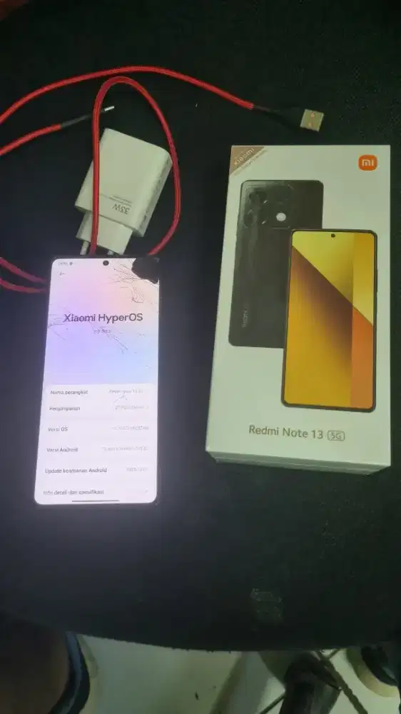 Xiaomi Redmi note 13 5G 8/256 lengkap minus