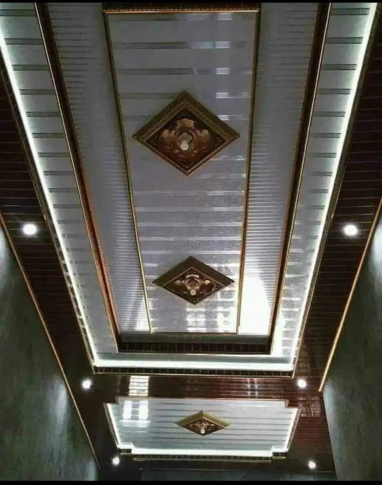 Plafon PVC dan atap baja ringan tanpa DP